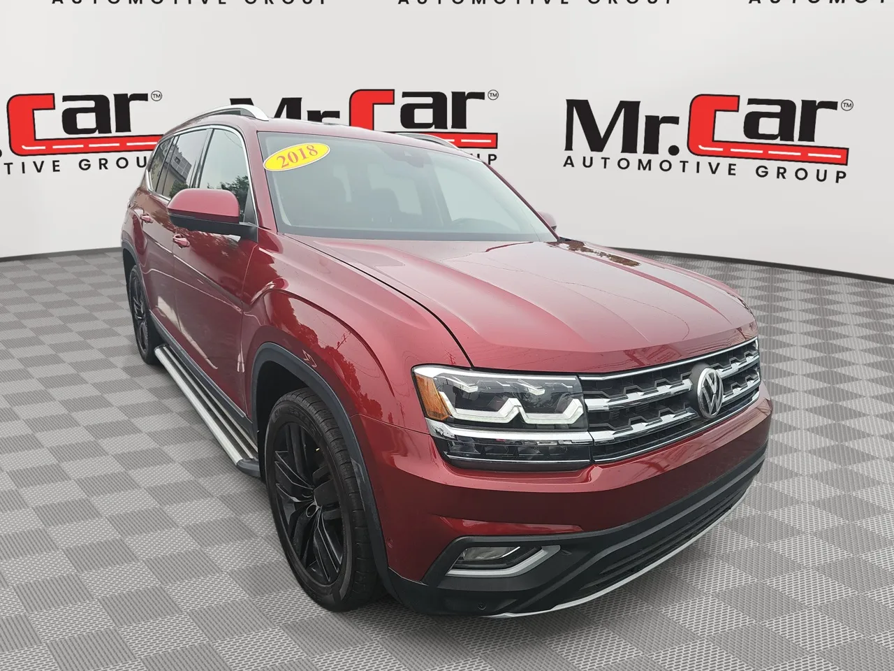 Red 2018 VOLKSWAGEN ATLAS 3.6L V6 SEL PREMIUM for sale in Glen Burnie, MD