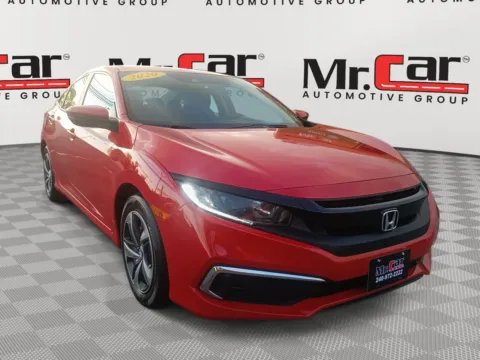 Orange 2020 HONDA CIVIC LX for sale in Glen Burnie, MD