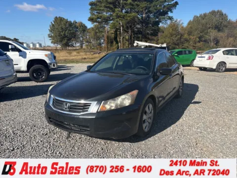 Black 2008 Honda Accord EX for sale in Des Arc, AR