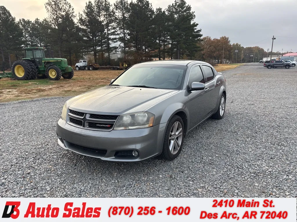 Gray 2013 Dodge Avenger SXT for sale in Des Arc, AR