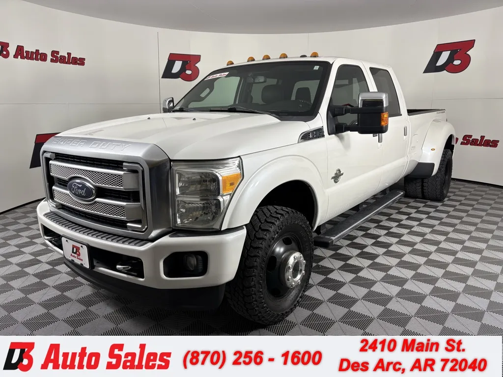 White 2015 Ford F-350SD Platinum for sale in Des Arc, AR