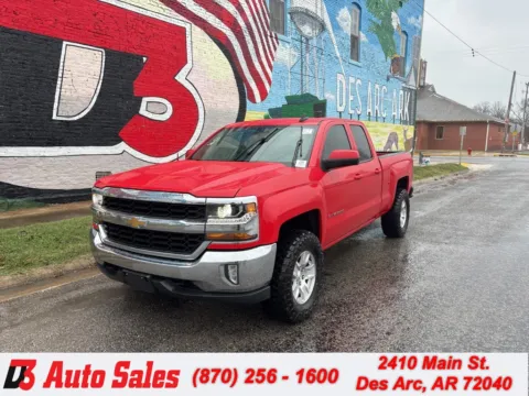 Red 2017 Chevrolet Silverado 1500 LT for sale in Des Arc, AR