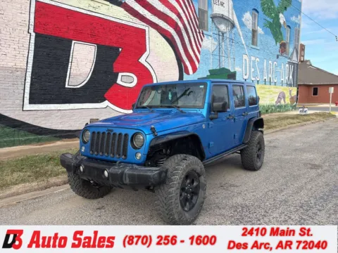 Blue 2015 Jeep Wrangler for sale in Des Arc, AR