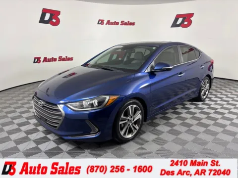 Blue 2017 Hyundai Elantra Limited for sale in Des Arc, AR