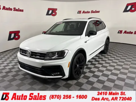 White 2021 Volkswagen Tiguan 2.0T SE R-Line Black for sale in Des Arc, AR