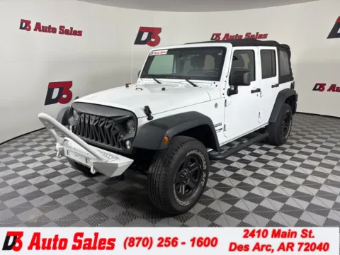 White 2018 Jeep Wrangler JK Unlimited Sport for sale in Des Arc, AR