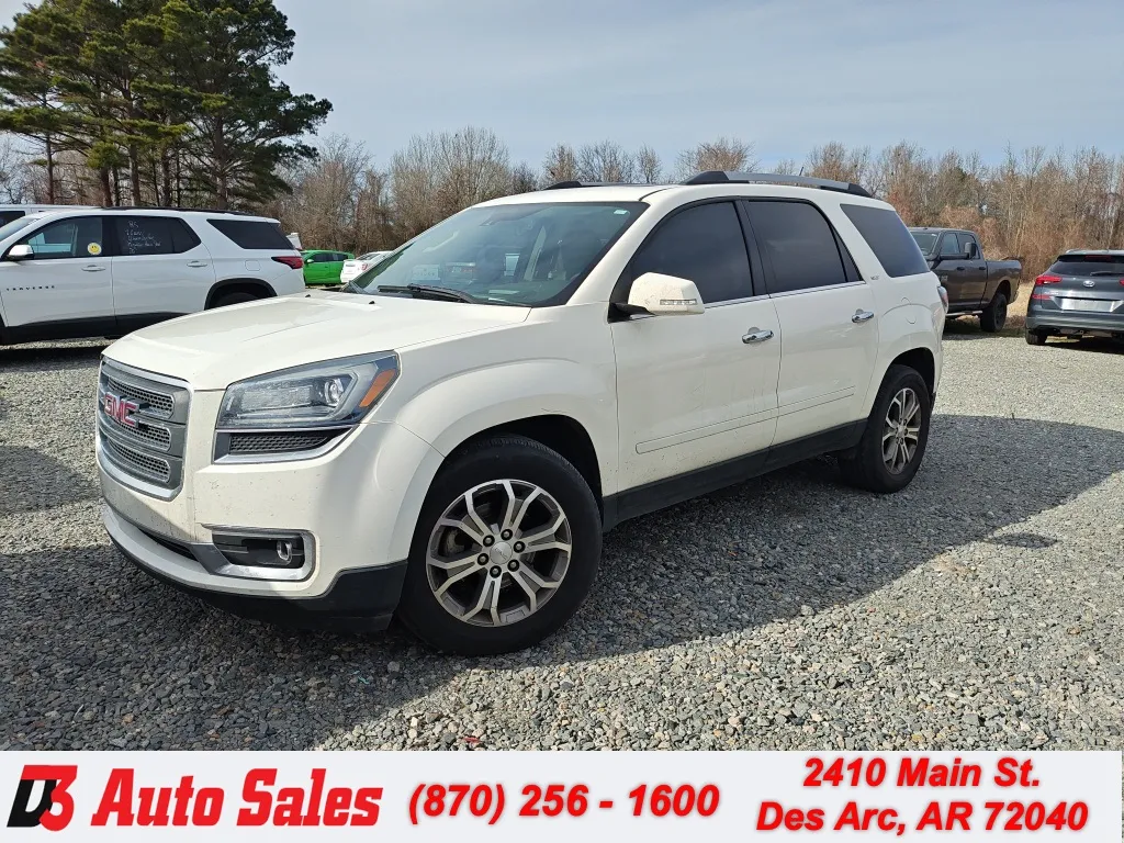 White 2015 GMC Acadia SLT-2 for sale in Des Arc, AR