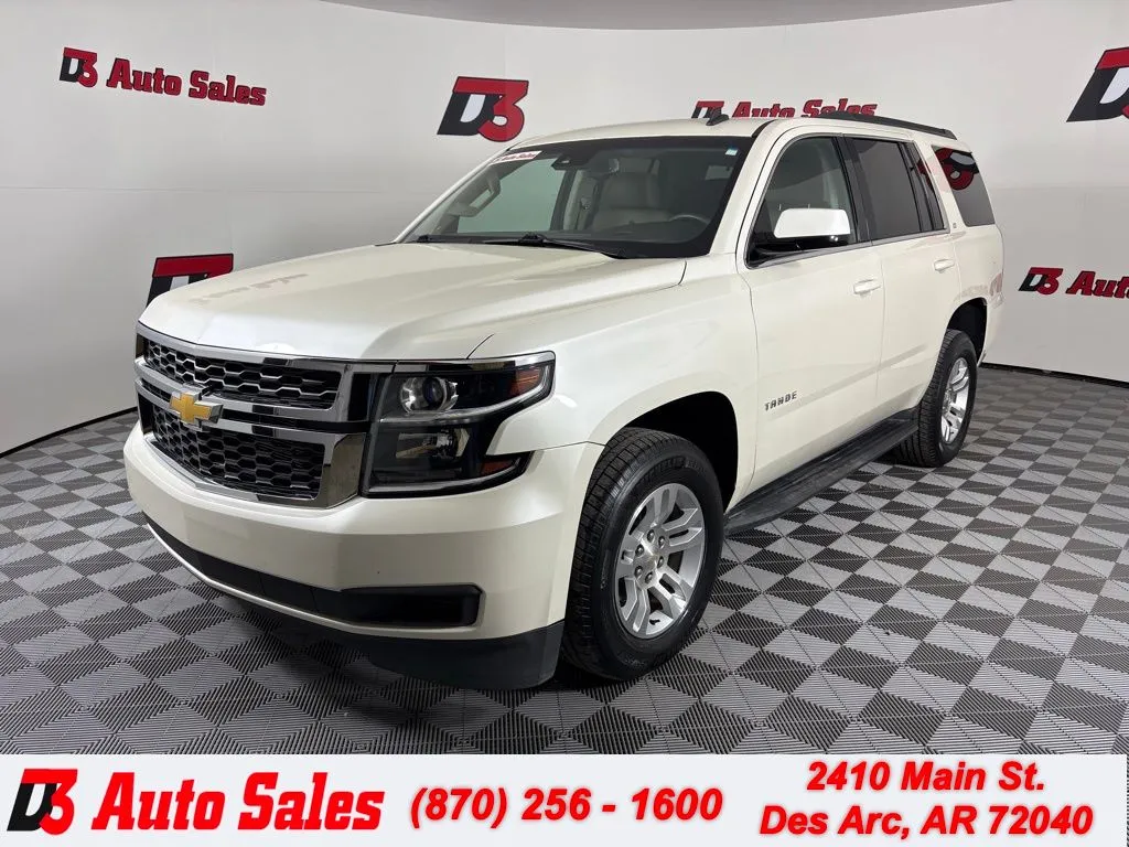 White 2015 Chevrolet Tahoe LT for sale in Des Arc, AR