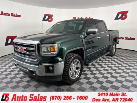Green 2015 GMC Sierra 1500 SLT for sale in Des Arc, AR