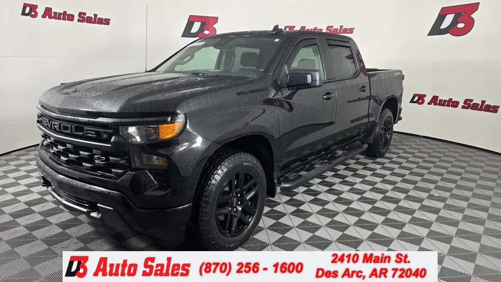 Black 2023 Chevrolet Silverado 1500 Custom for sale in Des Arc, AR
