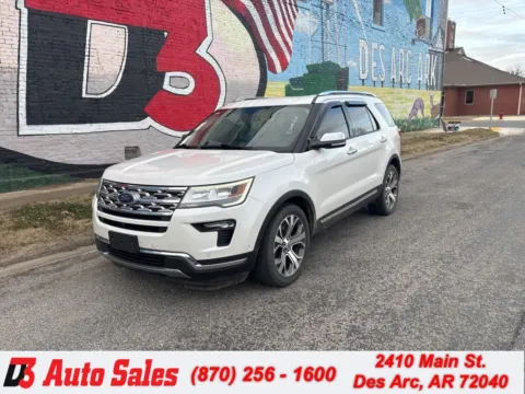 White 2019 Ford Explorer Limited for sale in Des Arc, AR