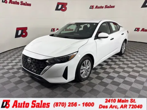 White 2024 Nissan Sentra S for sale in Des Arc, AR