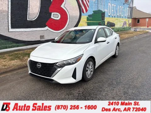 White 2024 Nissan Sentra S for sale in Des Arc, AR