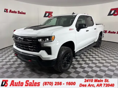 White 2023 Chevrolet Silverado 1500 LT Trail Boss for sale in Des Arc, AR