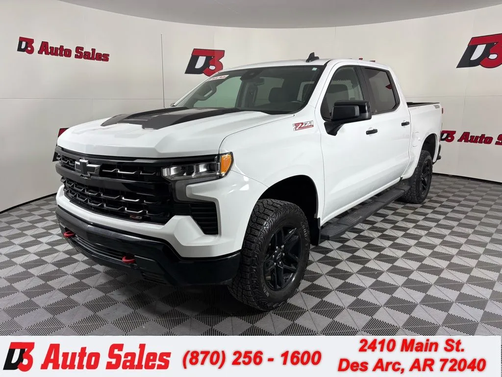 White 2023 Chevrolet Silverado 1500 LT Trail Boss for sale in Des Arc, AR
