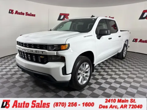 White 2021 Chevrolet Silverado 1500 Custom for sale in Des Arc, AR