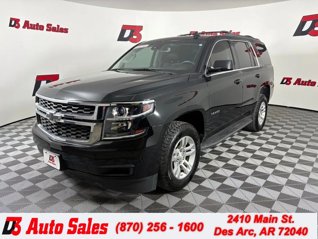 Black 2017 Chevrolet Tahoe LT for sale in Des Arc, AR