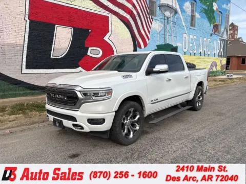 White 2019 Ram 1500 Limited for sale in Des Arc, AR