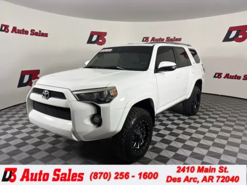 White 2016 Toyota 4Runner SR5 for sale in Des Arc, AR