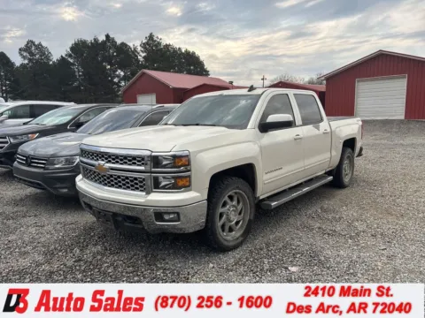 White 2015 Chevrolet Silverado 1500 LT for sale in Des Arc, AR