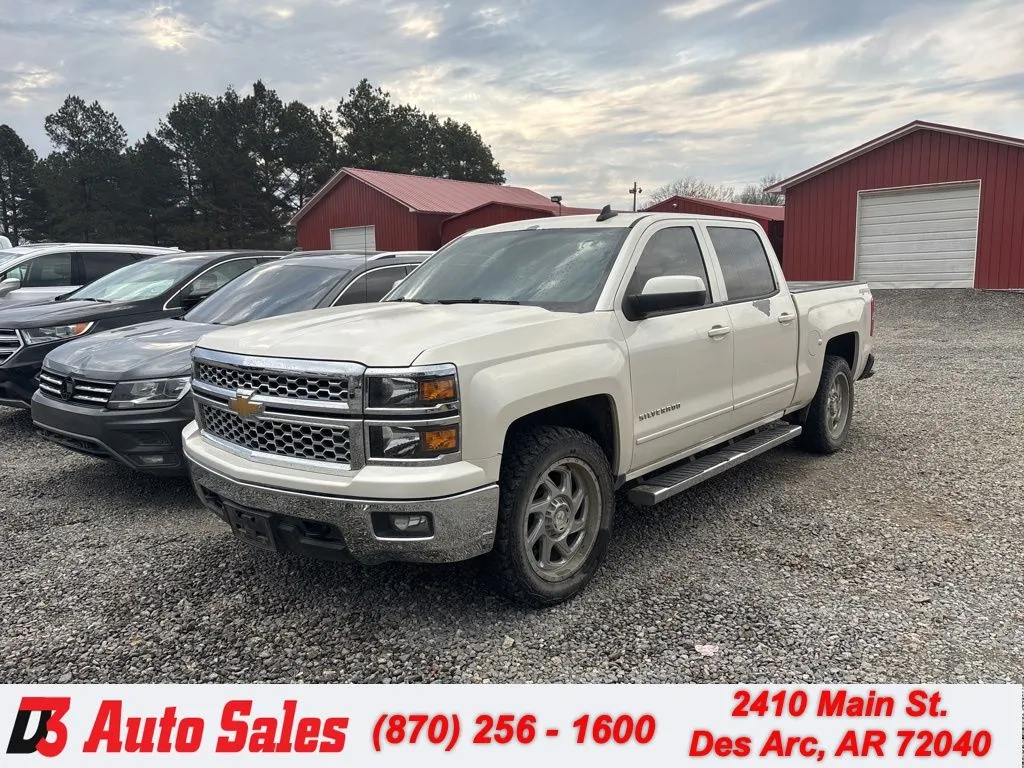 White 2015 Chevrolet Silverado 1500 LT for sale in Des Arc, AR