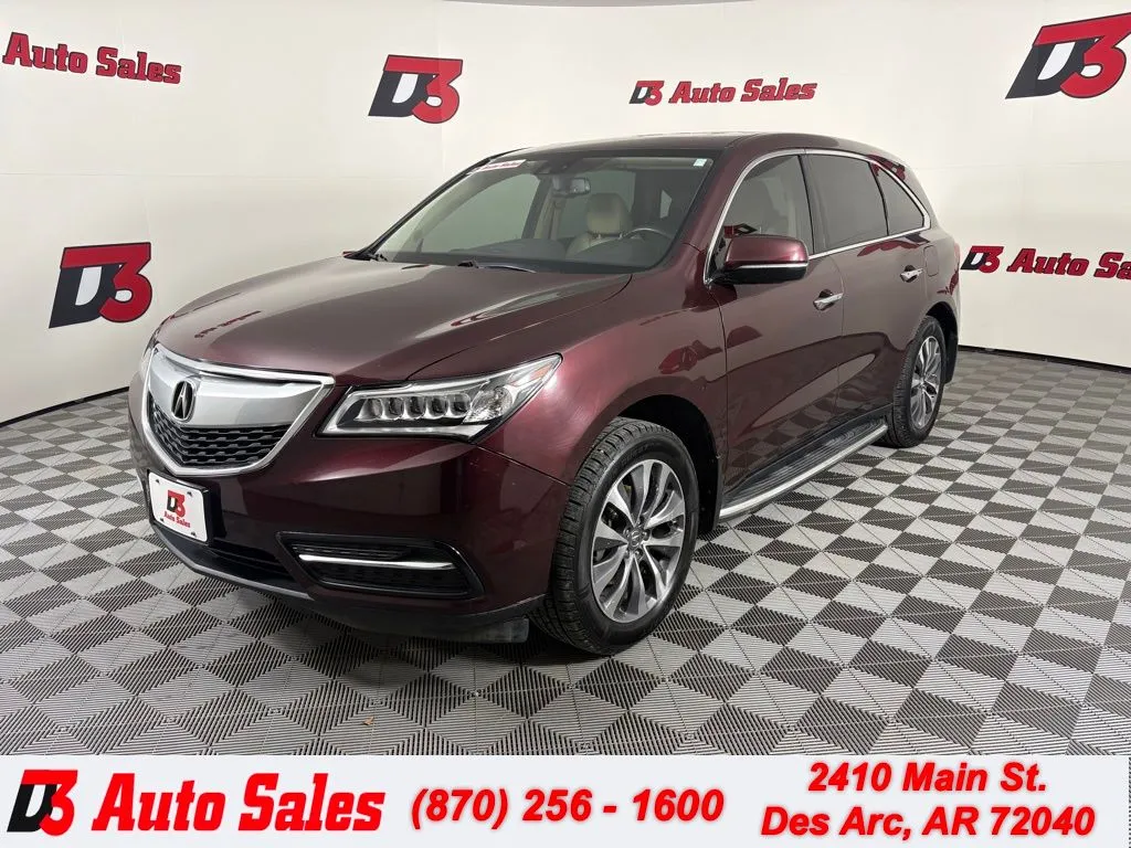 Red 2015 Acura MDX 3.5L Technology Package for sale in Des Arc, AR