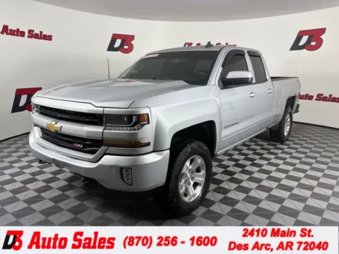 Silver 2018 Chevrolet Silverado 1500 LT for sale in Des Arc, AR