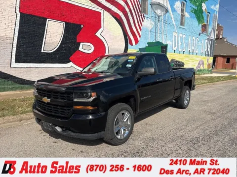 Black 2017 Chevrolet Silverado 1500 Custom for sale in Des Arc, AR