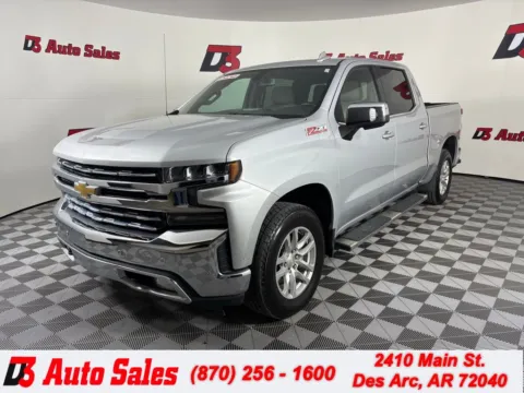 Silver 2019 Chevrolet Silverado 1500 LTZ for sale in Des Arc, AR