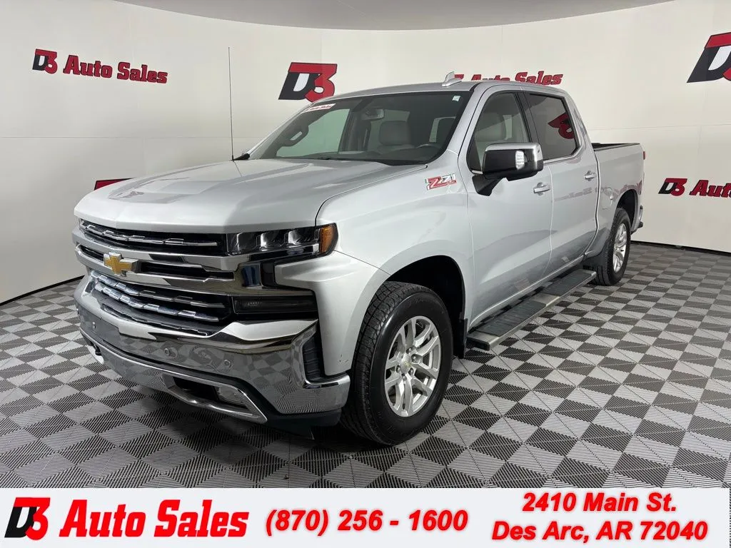 Silver 2019 Chevrolet Silverado 1500 LTZ for sale in Des Arc, AR