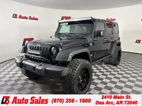 Black 2011 Jeep Wrangler Unlimited Rubicon for sale in Des Arc, AR