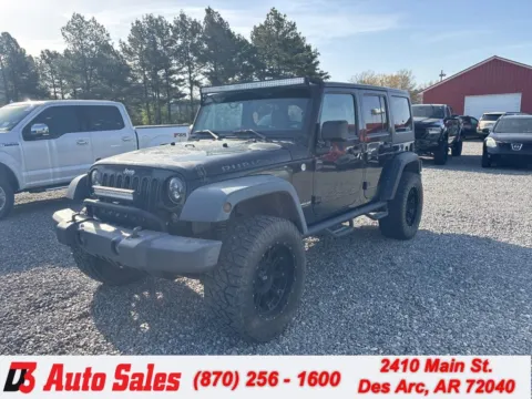 Black 2011 Jeep Wrangler Unlimited Rubicon for sale in Des Arc, AR