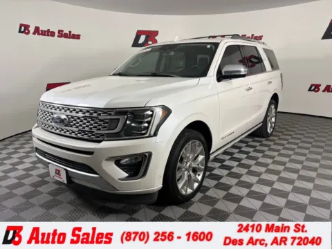White 2019 Ford Expedition Platinum for sale in Des Arc, AR