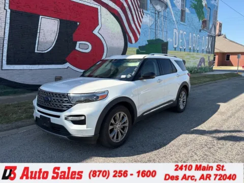 White 2020 Ford Explorer Limited for sale in Des Arc, AR