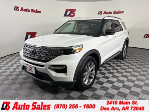 White 2020 Ford Explorer Limited for sale in Des Arc, AR