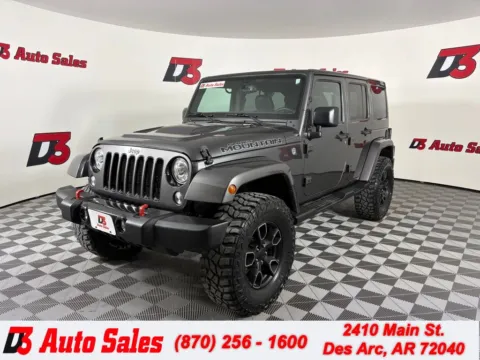 Gray 2017 Jeep Wrangler Unlimited Sahara for sale in Des Arc, AR