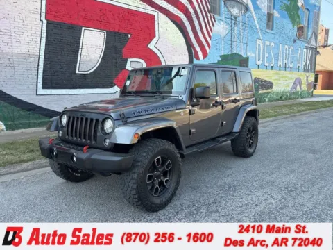 Gray 2017 Jeep Wrangler Unlimited Sahara for sale in Des Arc, AR