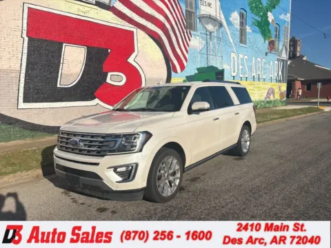 White 2018 Ford Expedition Max Limited for sale in Des Arc, AR