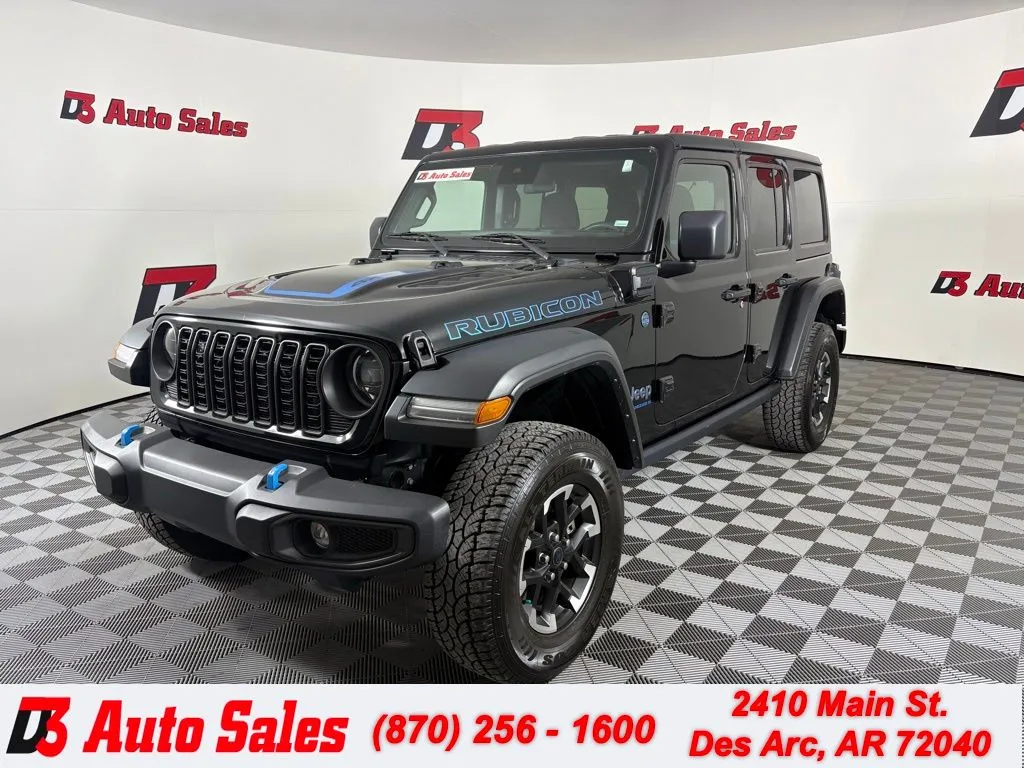 Black 2024 Jeep Wrangler Rubicon 4xe for sale in Des Arc, AR