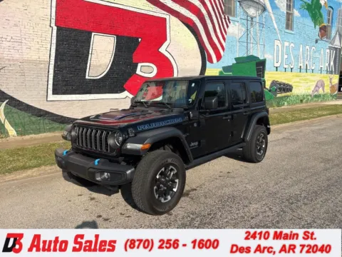 Black 2024 Jeep Wrangler Rubicon 4xe for sale in Des Arc, AR