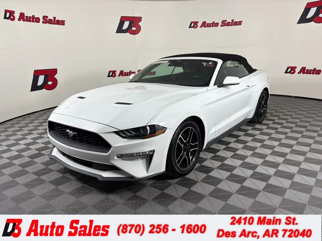 White 2022 Ford Mustang EcoBoost Premium for sale in Des Arc, AR