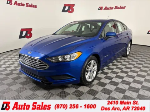 Blue 2018 Ford Fusion Hybrid S for sale in Des Arc, AR
