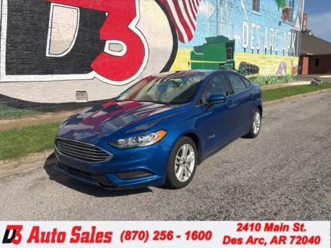 Blue 2018 Ford Fusion Hybrid S for sale in Des Arc, AR