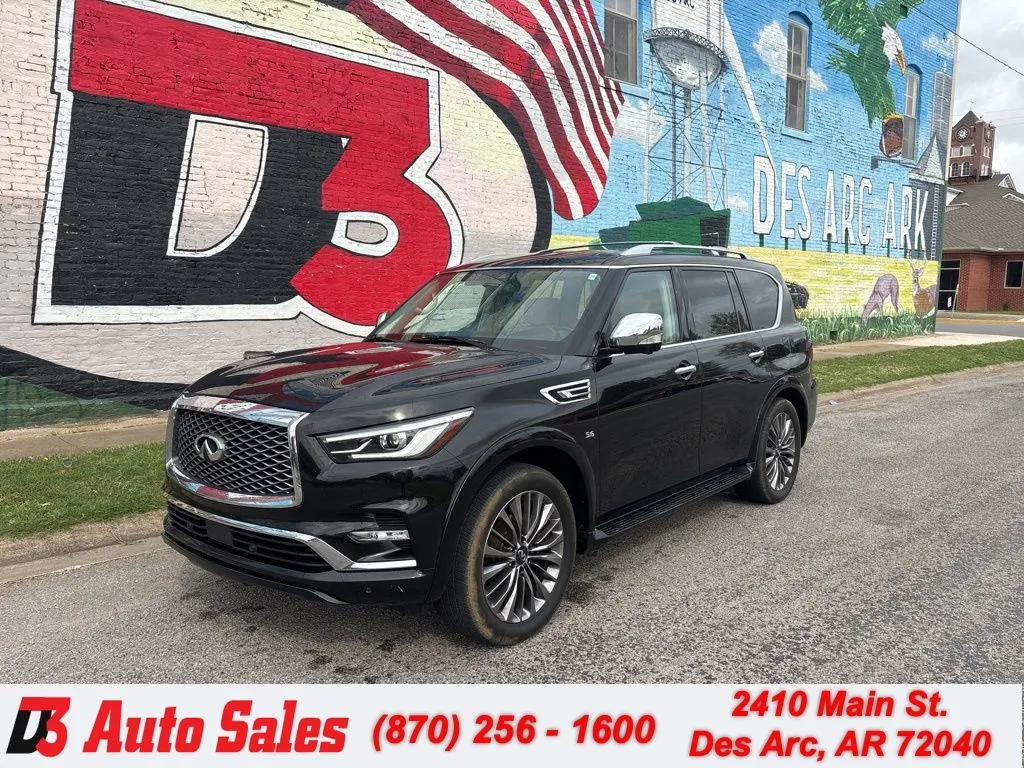Black 2019 INFINITI QX80 LUXE for sale in Des Arc, AR