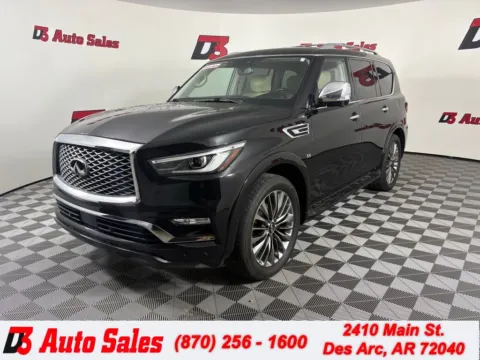Black 2019 INFINITI QX80 LUXE for sale in Des Arc, AR