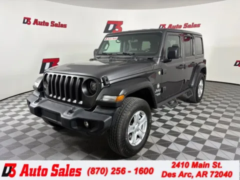 Gray 2020 Jeep Wrangler Unlimited Sport S for sale in Des Arc, AR