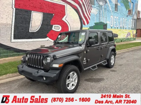 Gray 2020 Jeep Wrangler Unlimited Sport S for sale in Des Arc, AR