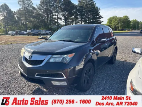 White 2012 Acura MDX Technology for sale in Des Arc, AR