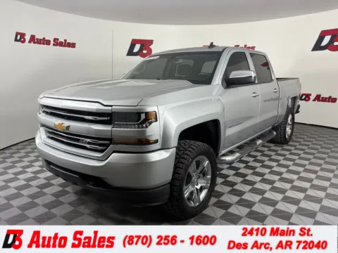 Silver 2018 Chevrolet Silverado 1500 Custom for sale in Des Arc, AR