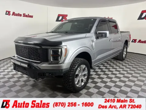 Silver 2021 Ford F-150 Platinum for sale in Des Arc, AR